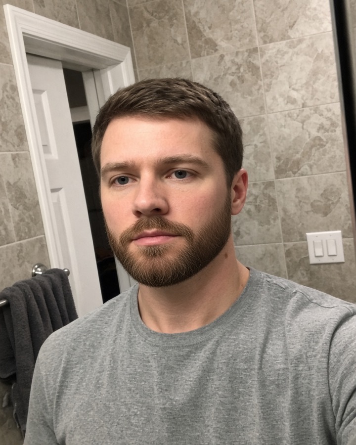 Same man with a full beard