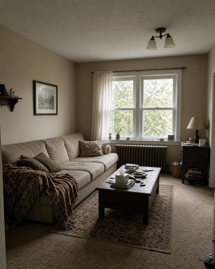 Dated living room