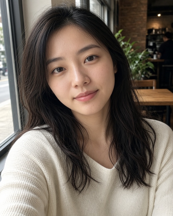 Original cafe selfie